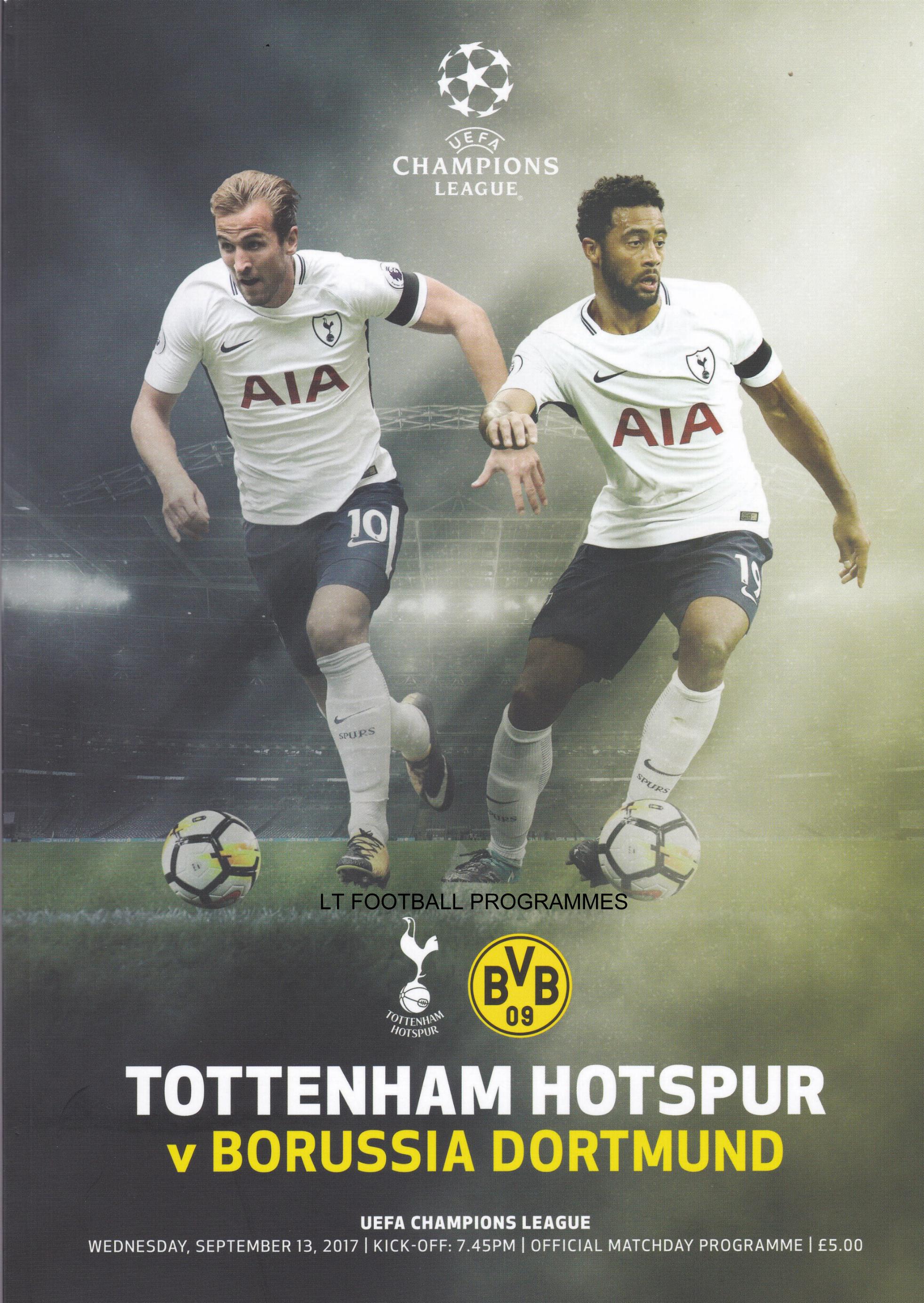 2017/18 CHAMPIONS LEAGUE - TOTTENHAM HOTSPUR v BORUSSIA DORTMUND